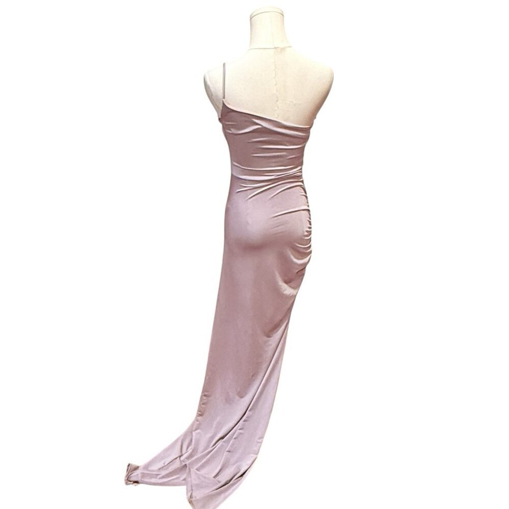 NWT Windsor Sz M Lavender One Shoulder Full Length Formal Maxi Dress Prom Gown - Picture 4 of 9
